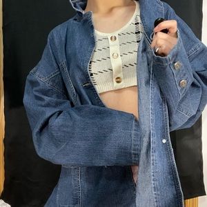oversized jean jacket